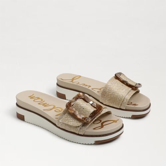 sam edelman ariane  Slide Sandal Eggshell Weave 6.5 medium - Picture 1 of 1